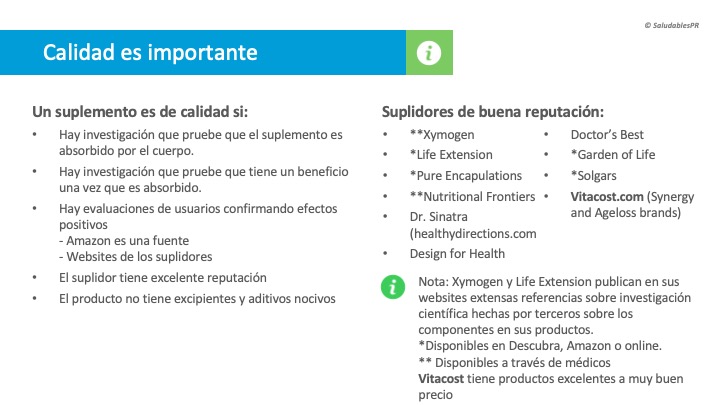 SUP02a Calidad suplementos